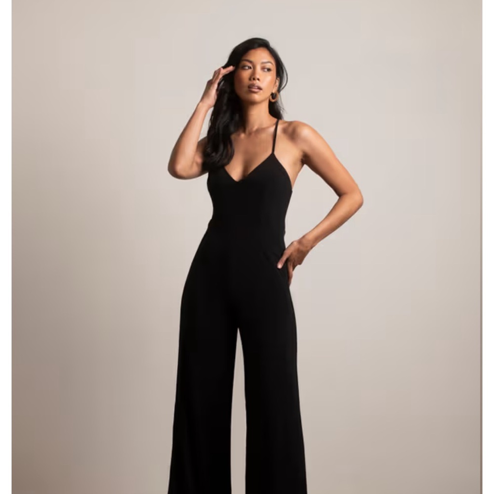 Stylish Black Halter Jumpsuit